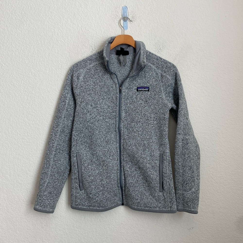 Patagonia Women's Better Sweater® Fleece Heather Grey Full Zip jacket Size S